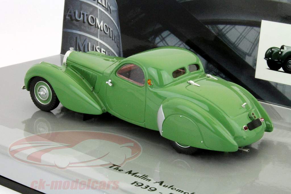 Bugatti Type 57C Jaar 1939 groen 1:43 Minichamps
