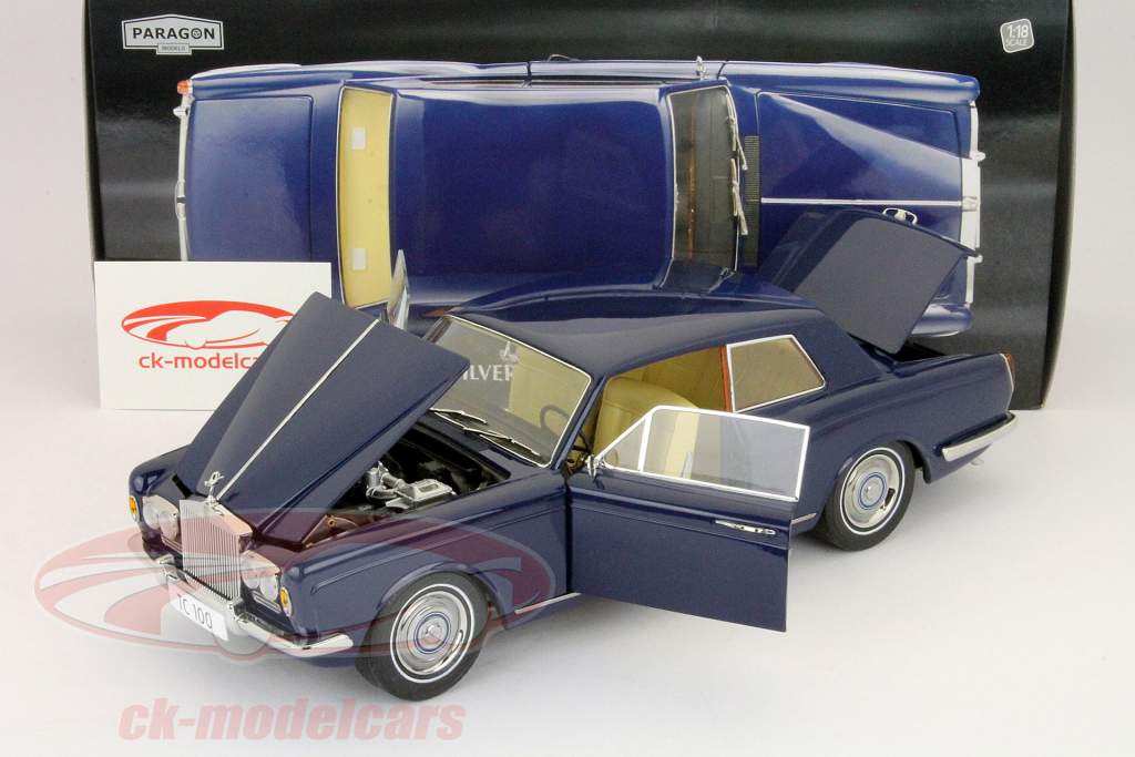 Rolls Royce Silver Shadow MPW Coupe 1968 blå 1:18 ParagonModels