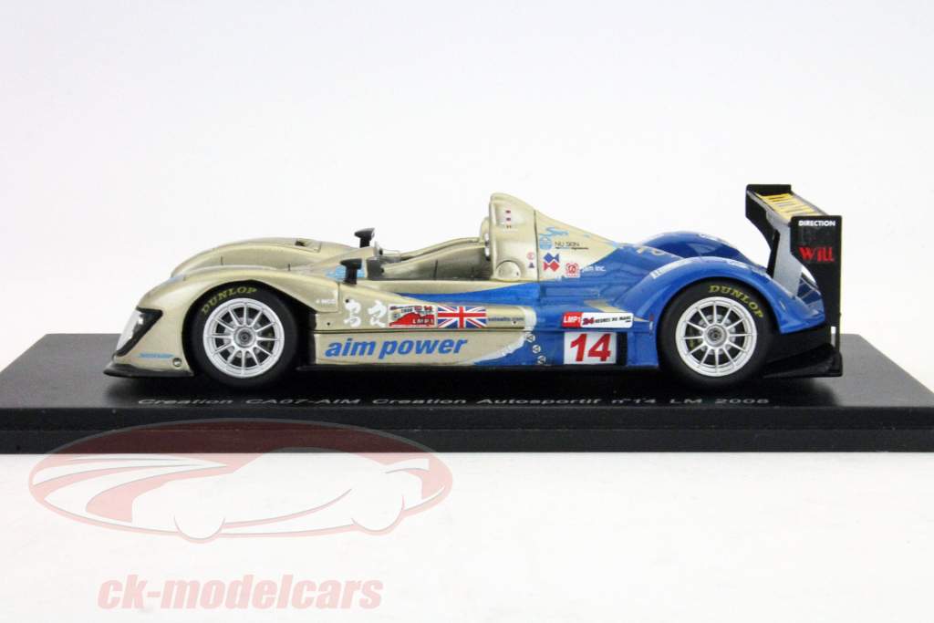 Creation CA07-AIM #14 24h LeMans 2008 Hall, Mowlem, Goossens Spark 1:43