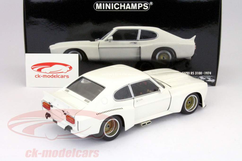 Ford Capri RS 3100 1974 Plain Krop Version white 1:18 Minichamps
