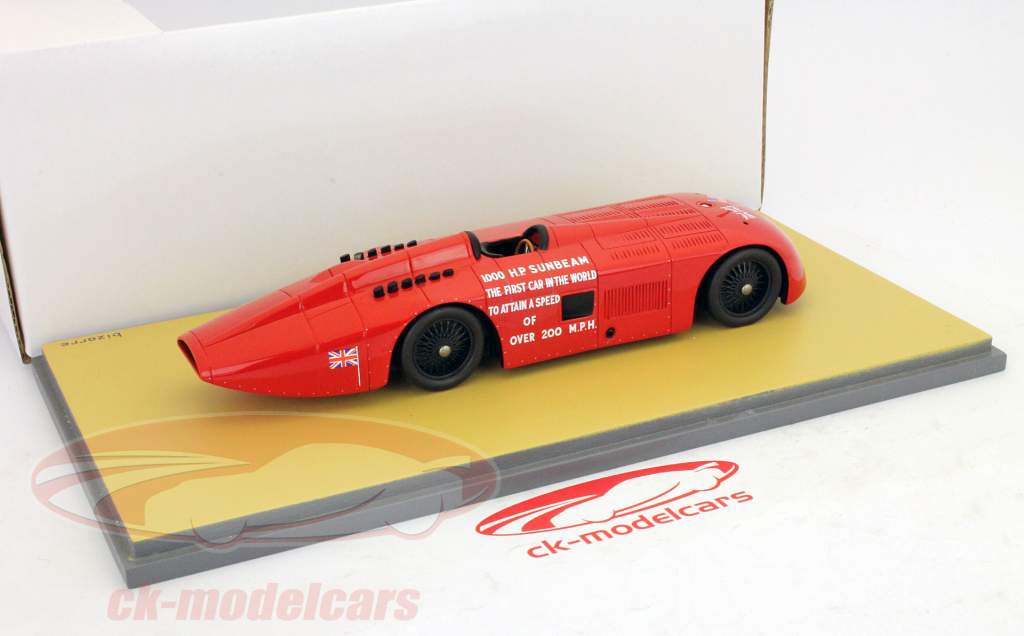 ミニカー SUNBEAM 1000HP  1927 /BIZARRE Spark 1:43 Sunbeam 1000HP Bj. 1927 red BZ411 model car BZ411