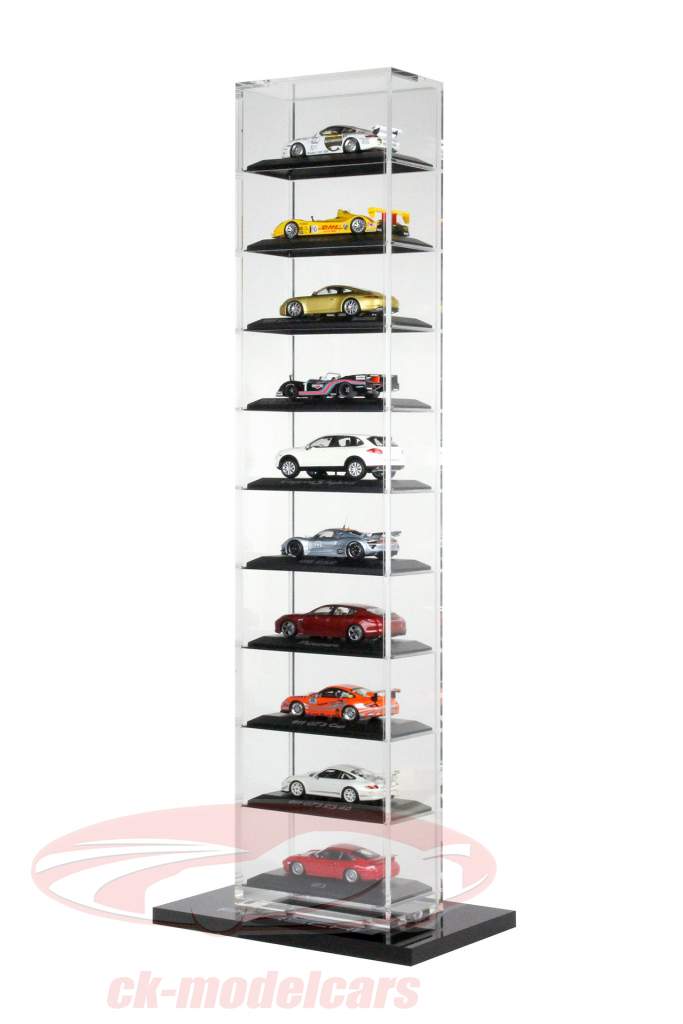 Porsche  Vitrine acrylique - tenez-Version pour un maximum de 10 modèles 1:43 Minichamps