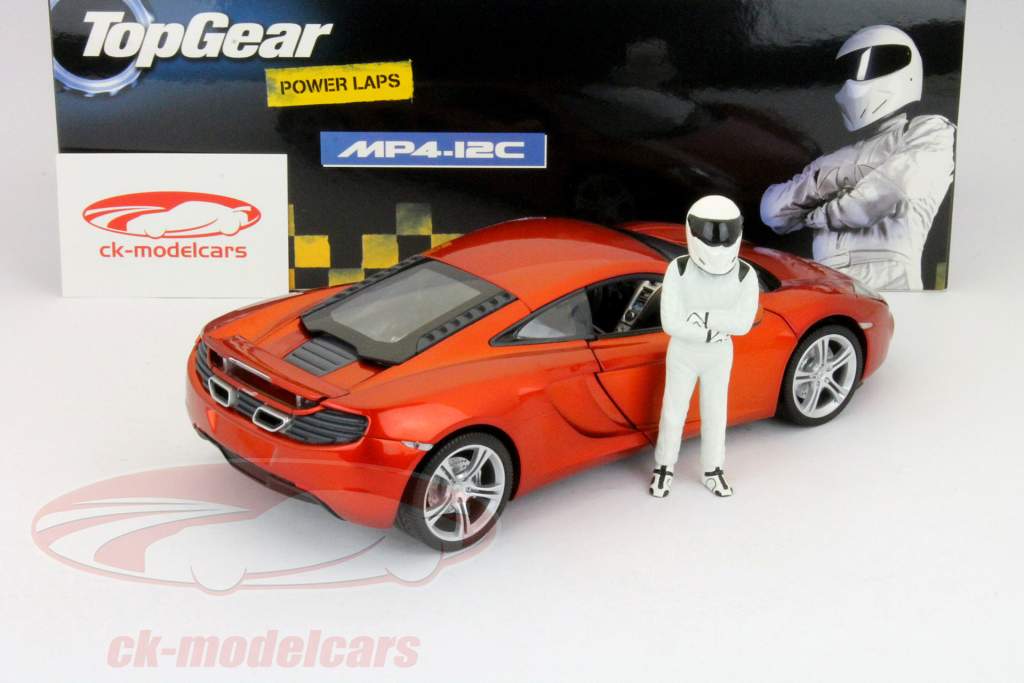McLaren MP4-12C Top Gear bouwjaar 2011 oranje 1:18 Minichamps