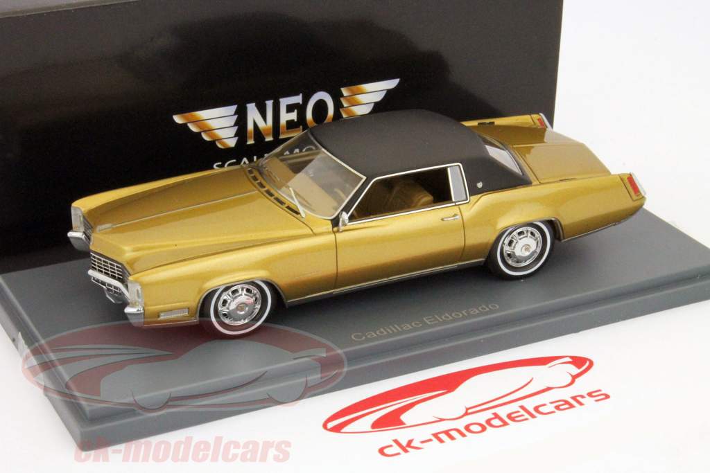 凯迪拉克黄金国双门轿跑车黄金 - 黑新1:43