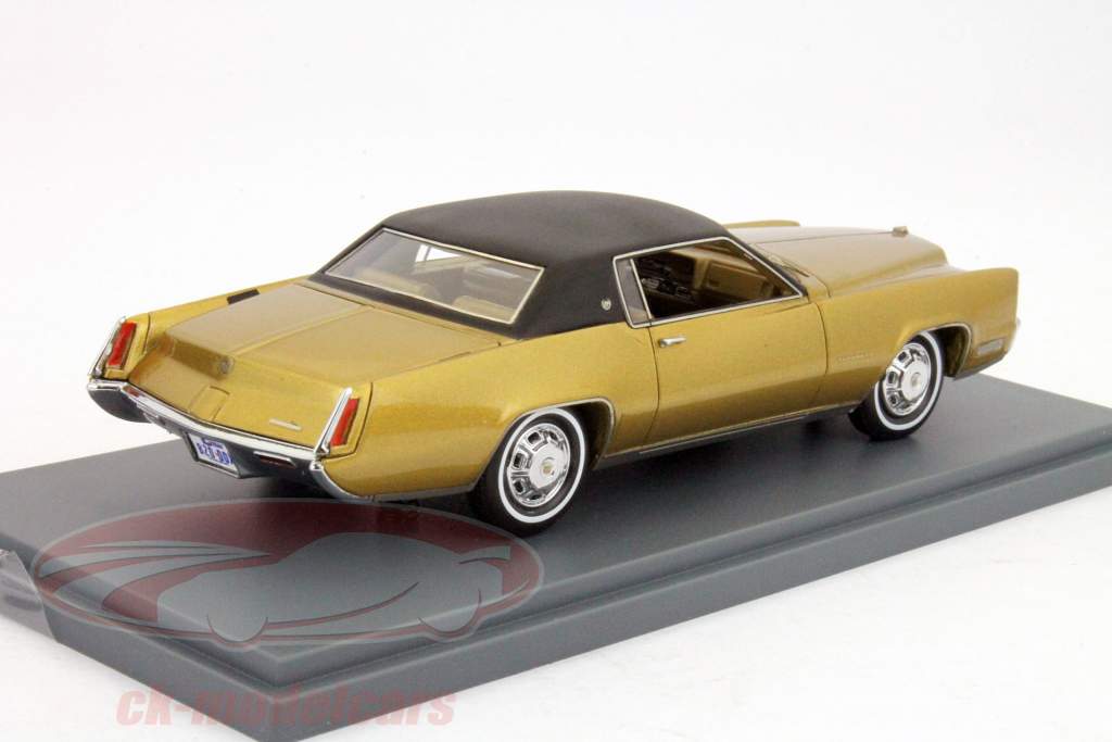 凯迪拉克黄金国双门轿跑车黄金 - 黑新1:43