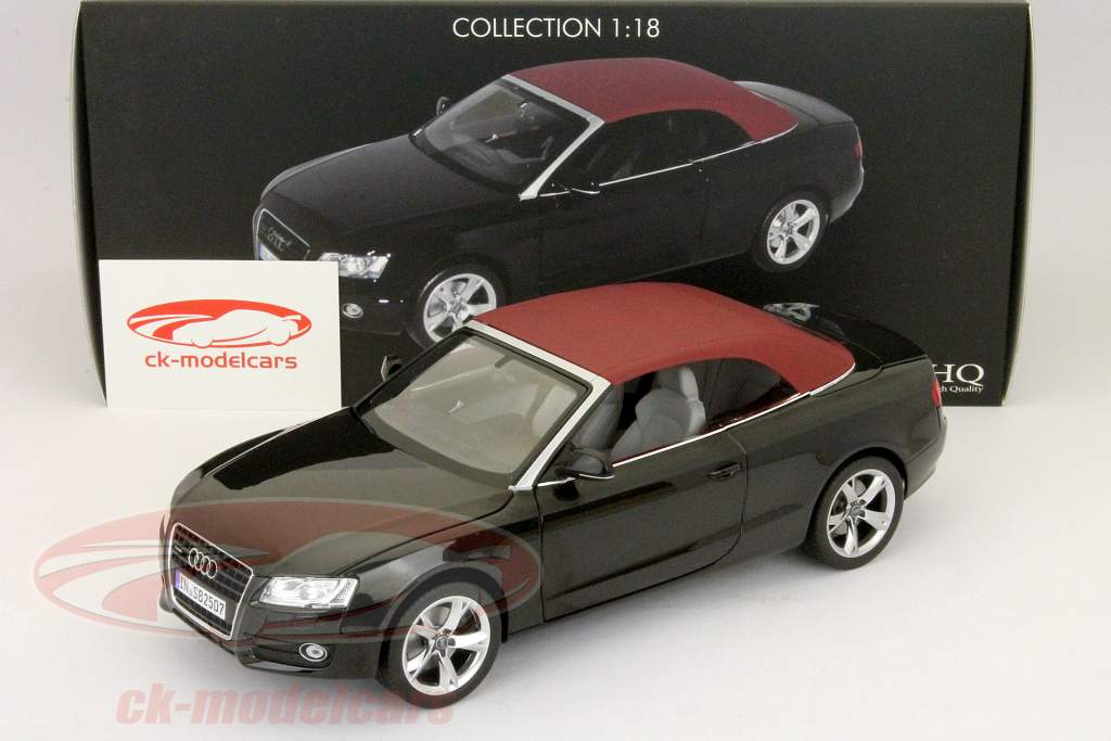 アウディA5カブリオレイヤー2009黒1：18モデルNorev