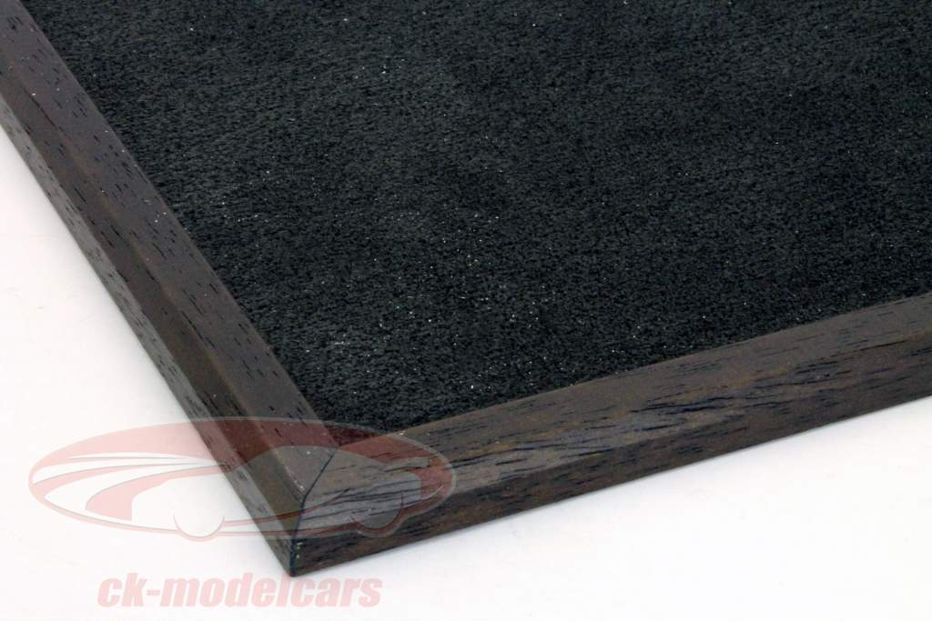 展示头盔配有木制底座红木/黑色刻度1:2