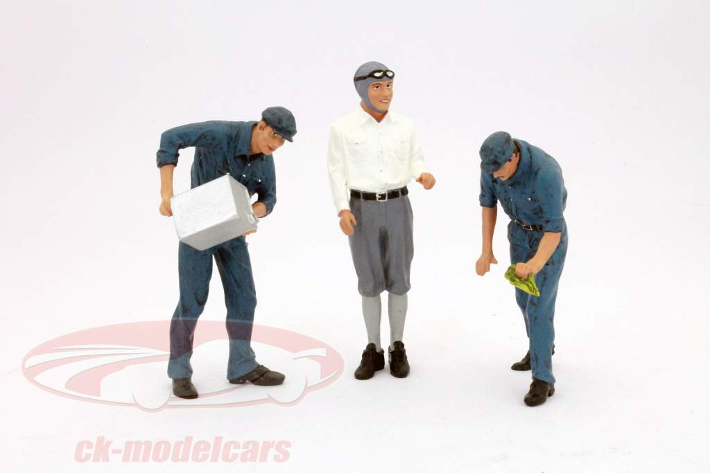 Figure classiche Set I driver, lucidatrici e concomitanti 1:18 Schuco
