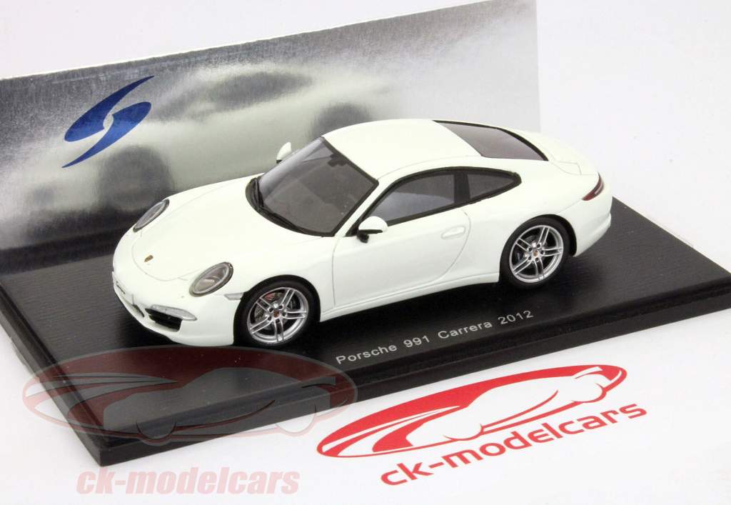 Porsche 991 Carrera построен в 2012 белого 1:43 Спарк