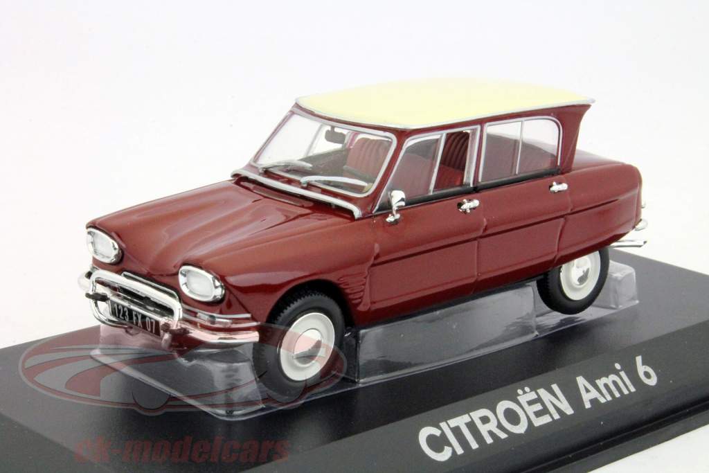 雪铁龙1967年6阿美暗红色/黑色1:43 NOREV