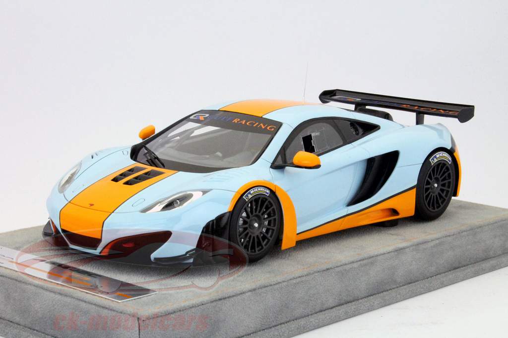 McLaren MP4-12C GT3 Gulf presentazione 1:18 Tecnomodel