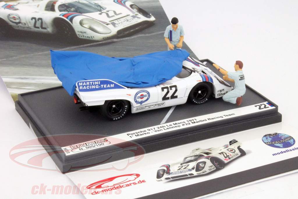 Martini Racing Porsche 917K #22 Winnaar 24h Le Mans 1971 1:43 Brumm Plane
