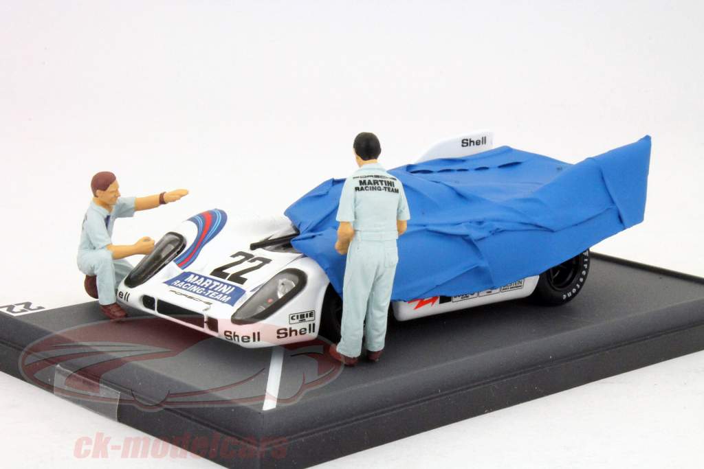 马天尼赛车保时捷917K第22优胜者24小时勒芒1971 1:43 Brumm平面