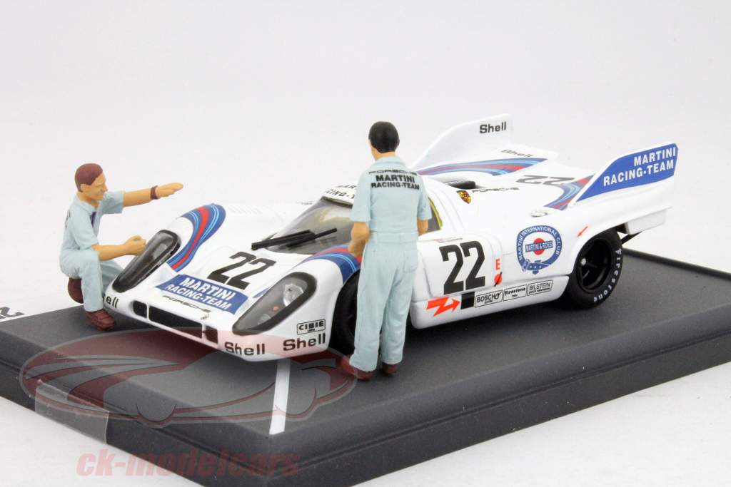 马天尼赛车保时捷917K第22优胜者24小时勒芒1971 1:43 Brumm平面