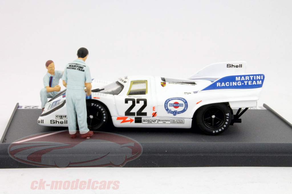 马天尼赛车保时捷917K第22优胜者24小时勒芒1971 1:43 Brumm平面