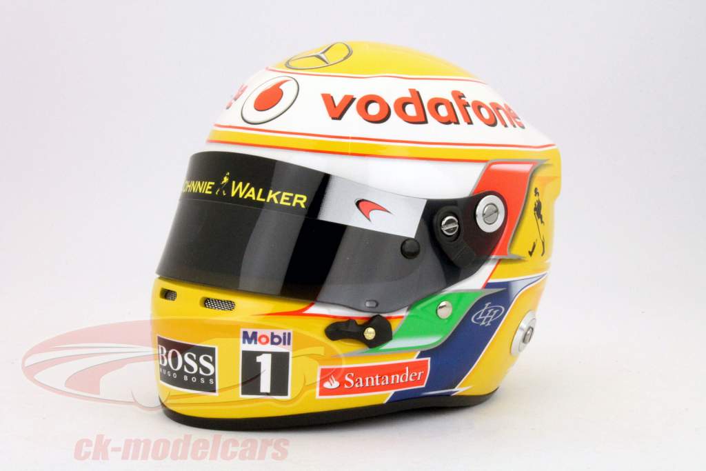 Льюис Хэмилтон McLaren MP 4-27 Формулы 1 2012 Италия GP Monza шлем Arai 1:02