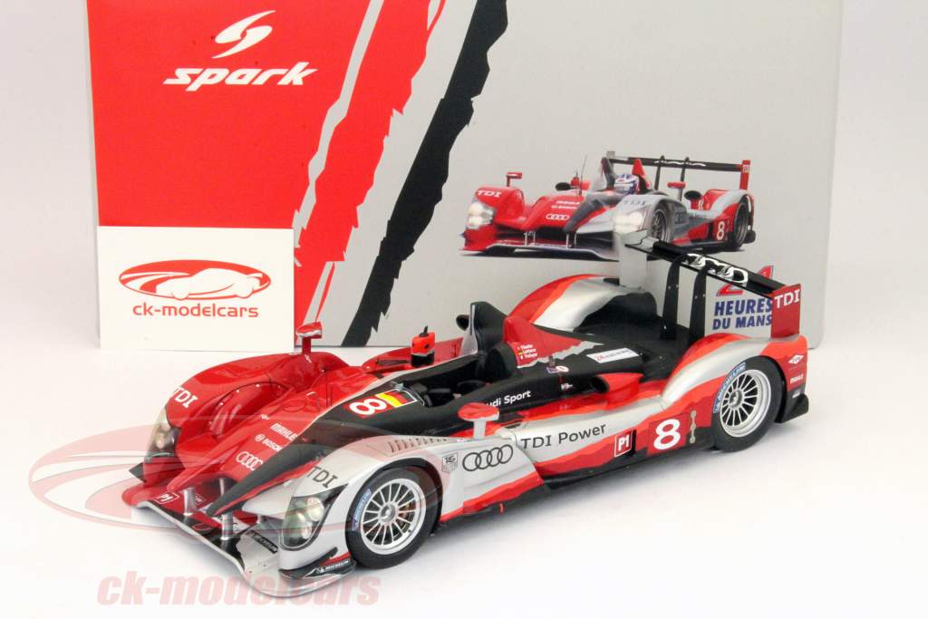 Audi R15 TDI N° 8 2e 24h LeMans 2010 Lotterer / Fässler / Tréluyer Spark 1:18