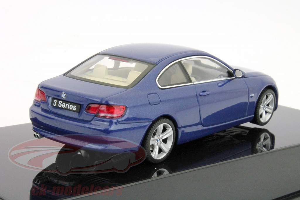 BMW 3 Coupe Jaar 2007 montego blauw metalen 1:43 AUTOart