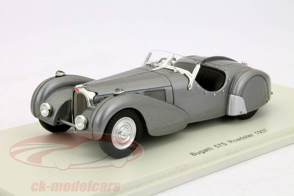 Bugattti 57S跑车1937年银/灰色1:43星火