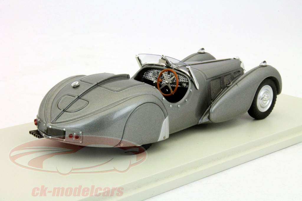 Bugattti 57S anno Roadster 1937 argento / grigio 1:43 Spark