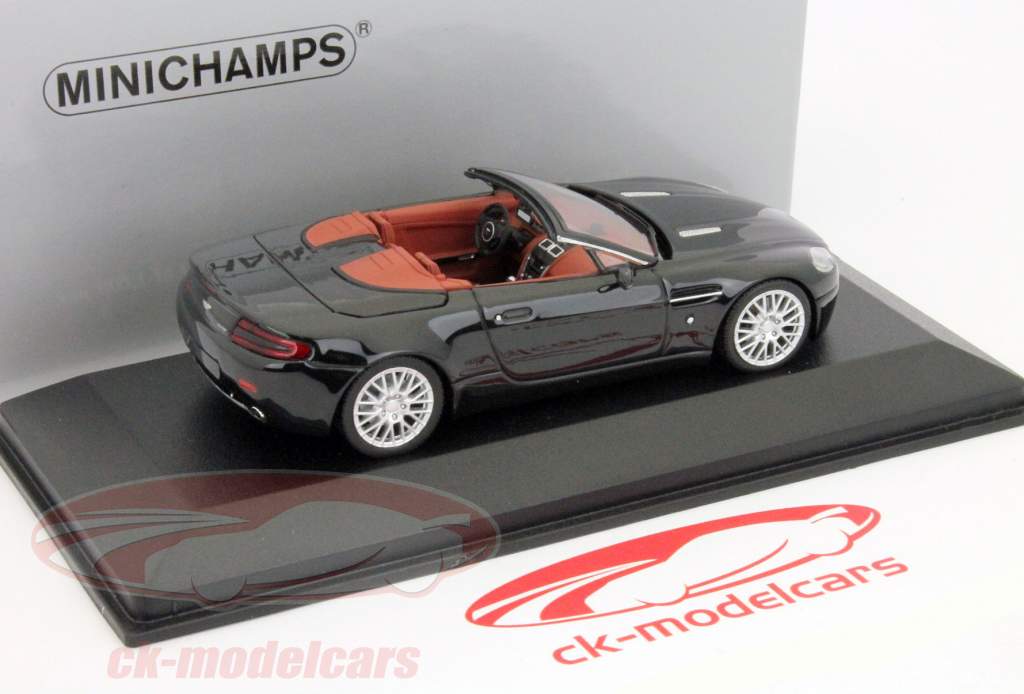 Aston Martin V8 Vantage Roadster année 2009 noir 1:43 Minichamps 