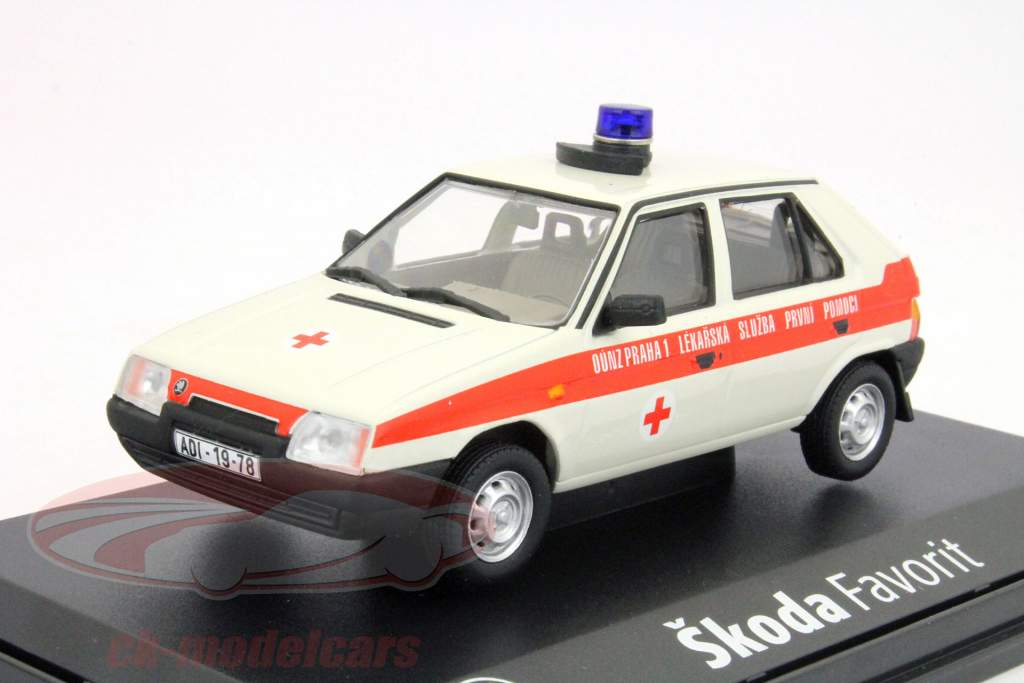 Skoda Favorit 1987 1:43 Abrex чрезвычайных
