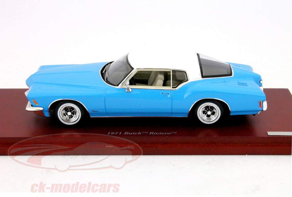 Buick Riviera année 1971 bleu 1:43 TrueScale