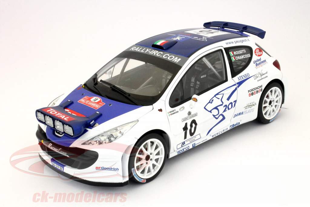 Peugeot 207 S2000 #10 Winnaar Rally San Remo 2007 1:18 SunStar
