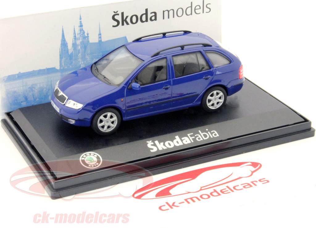 斯柯达法比亚年份1999蓝色1:43 Abrex