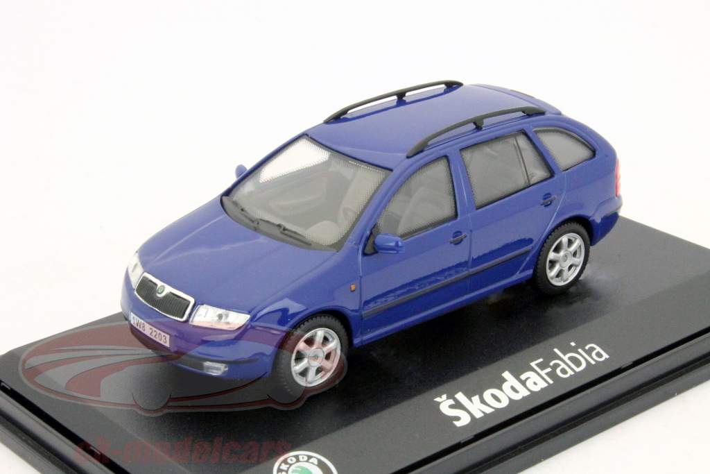 斯柯达法比亚年份1999蓝色1:43 Abrex