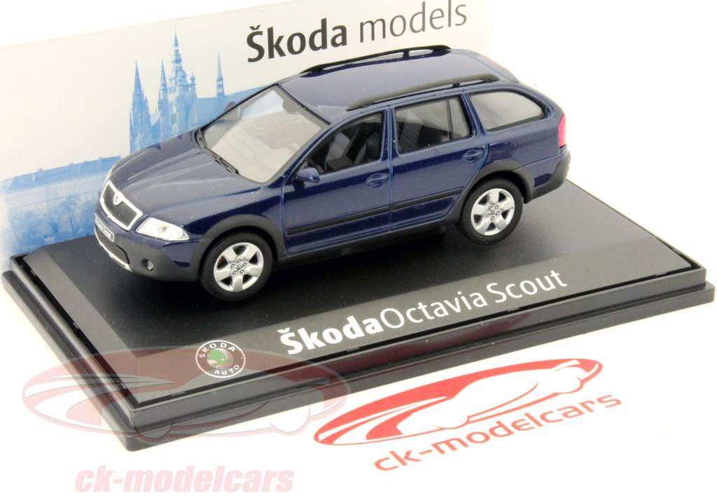 Skoda Octavia Scout Combi anno 2007 blau 1:43 Abrex