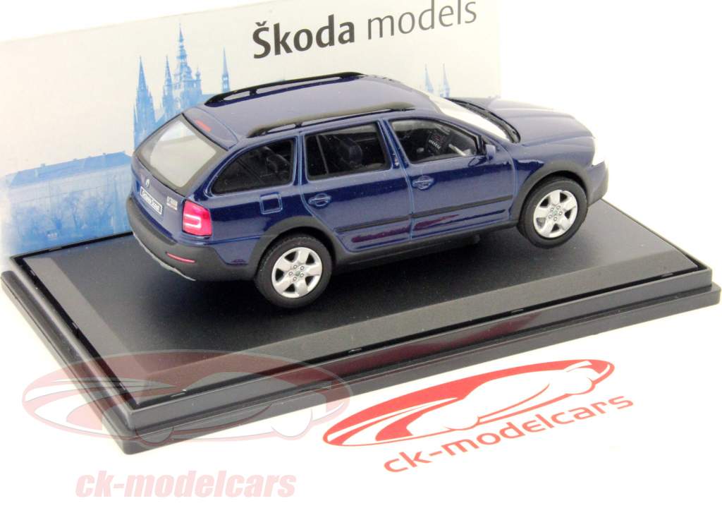 Skoda Octavia Scout Combi année 2007 blau 1:43 Abrex