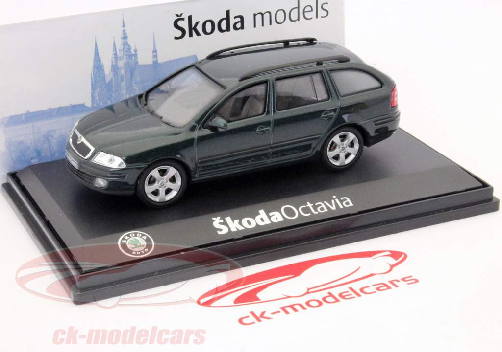 Skoda Octavia Combi année 2004 highland vert 1:43 Abrex