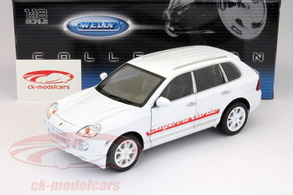 Porsche Cayenne Turbo Bianco / Rosso 1:18 Welly