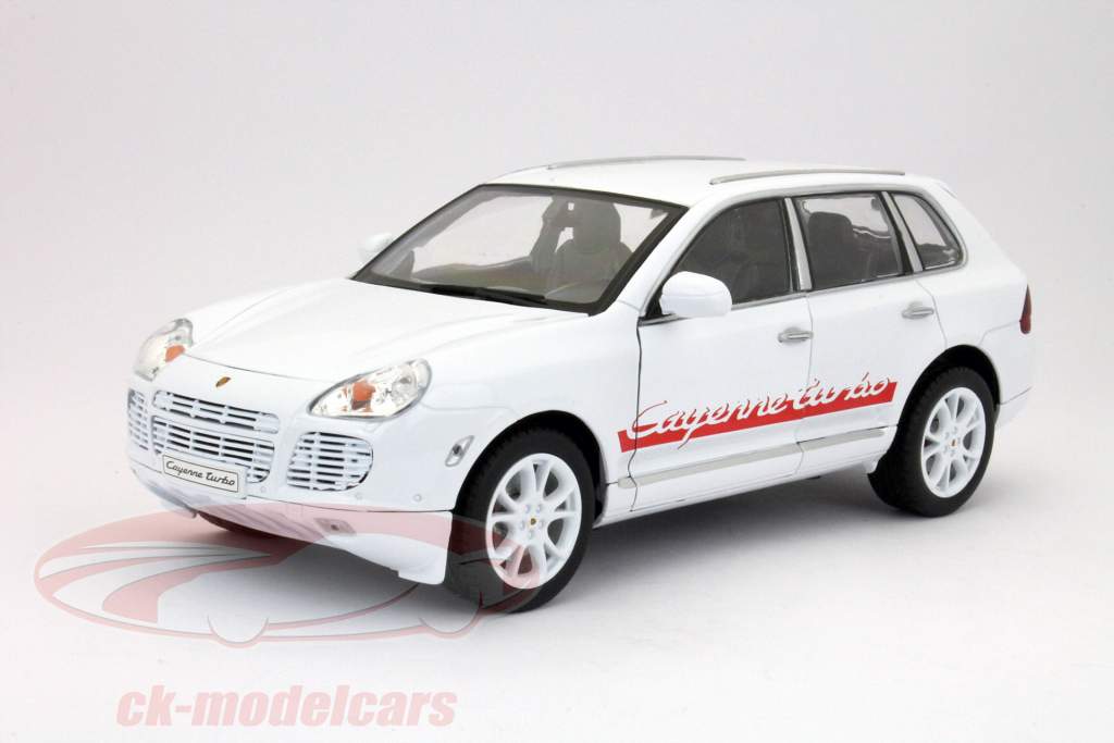 Porsche Cayenne Turbo Bianco / Rosso 1:18 Welly