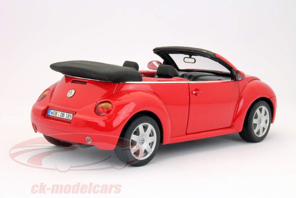 自動車 VW New Beetle Convertible 1/18 Welly 1:18 Volkswagen VW New Beetle convertible red 75280
