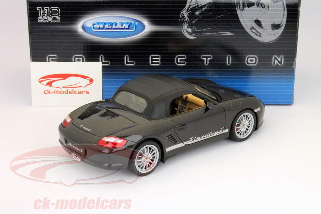 Porsche Boxster S dunkelgrau metallic 1:18 Welly