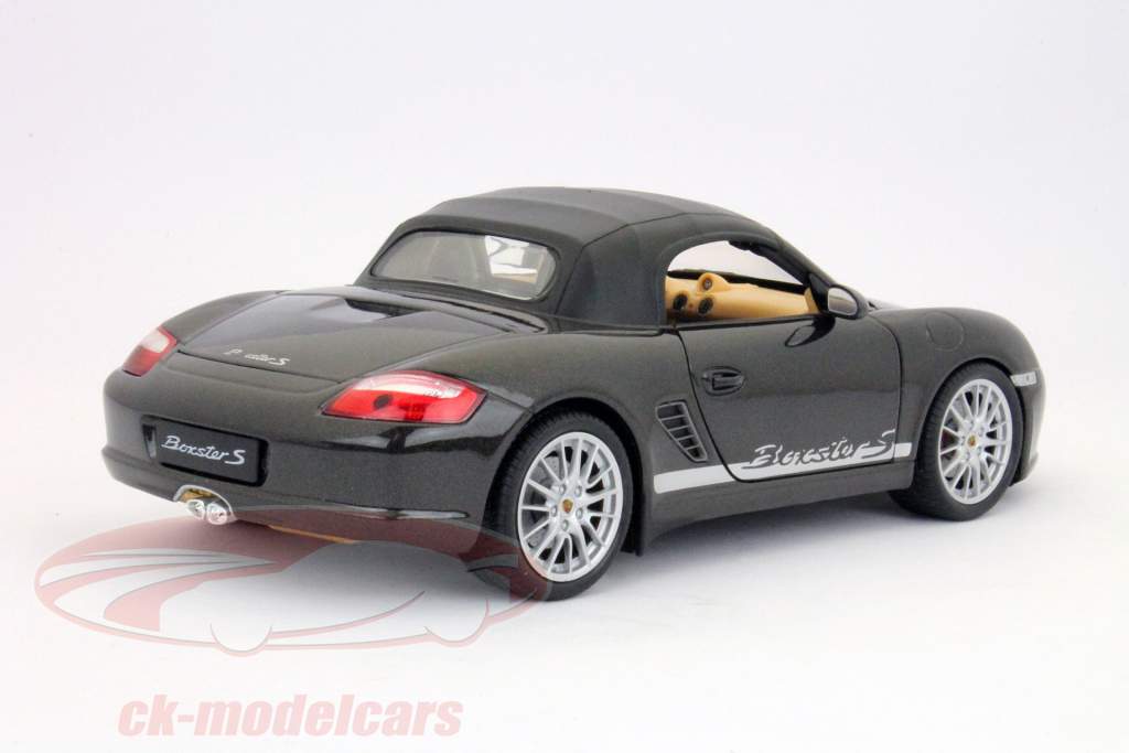 Porsche Boxster S dunkelgrau metallic 1:18 Welly