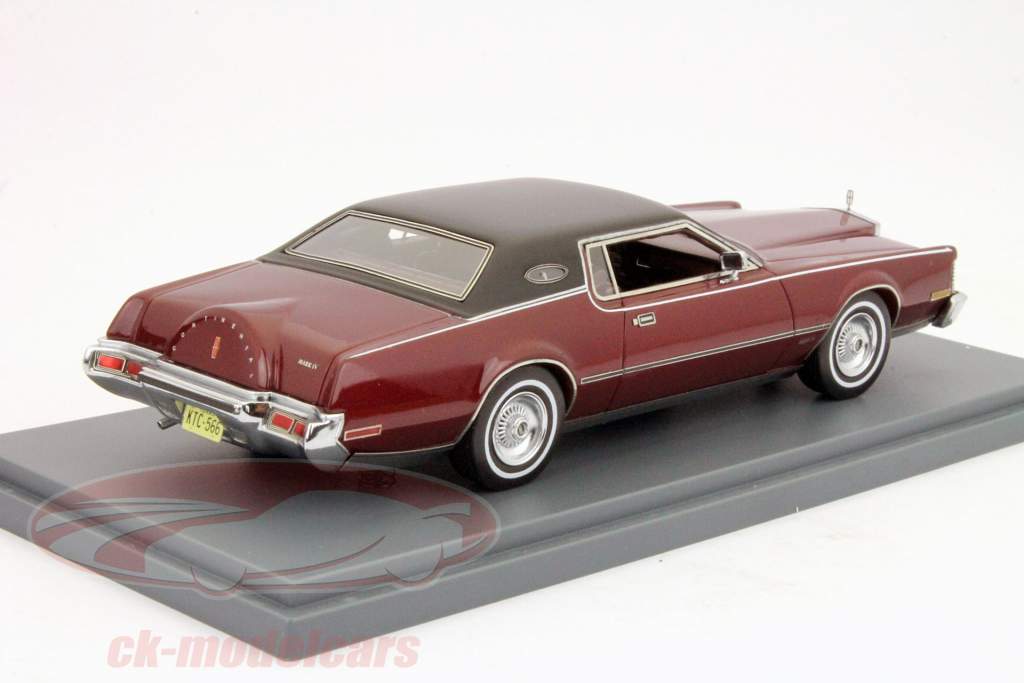 Lincoln Continental Mark IV 1973 год темно-красный металлик 1:43 Neo