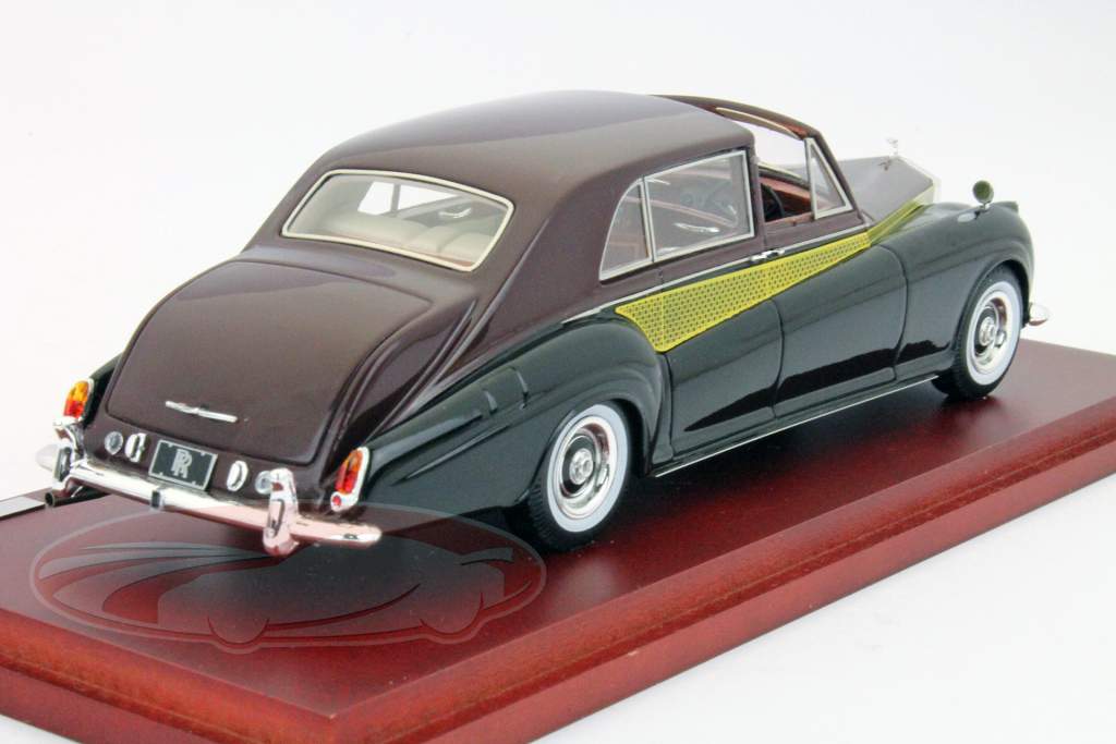 Rolls Royce Phantom V Sedanca де Виль темно-красный / черный 1:43 TrueScale