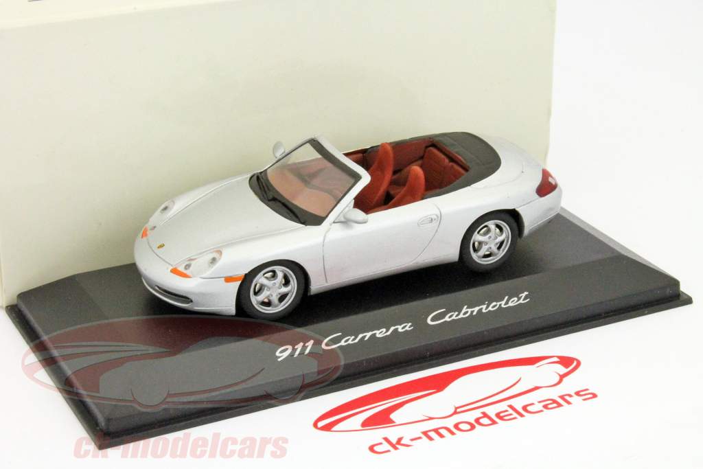 Porsche 911 Carrera Cabriolet silver / silver 1:43 Schuco