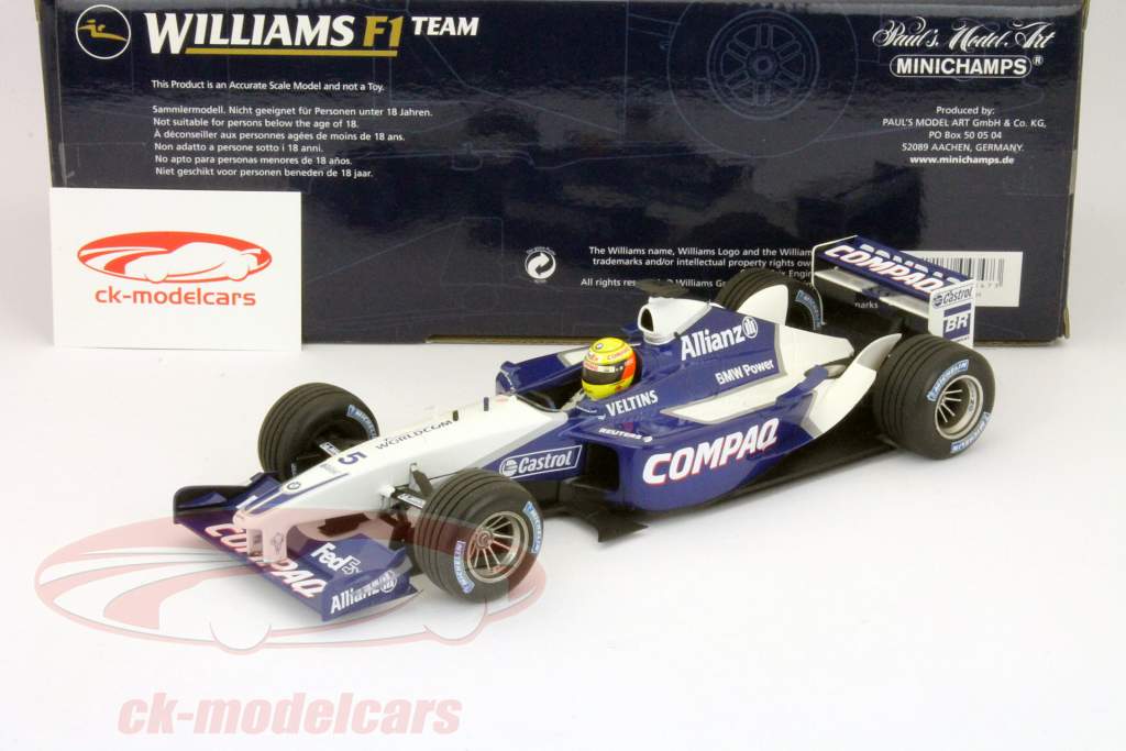 【ミニチャンプス　ウィリアムズ　BMW FW21 2002年1/18】 Minichamps Williams BMW FW21 1/18/2002] | eBay