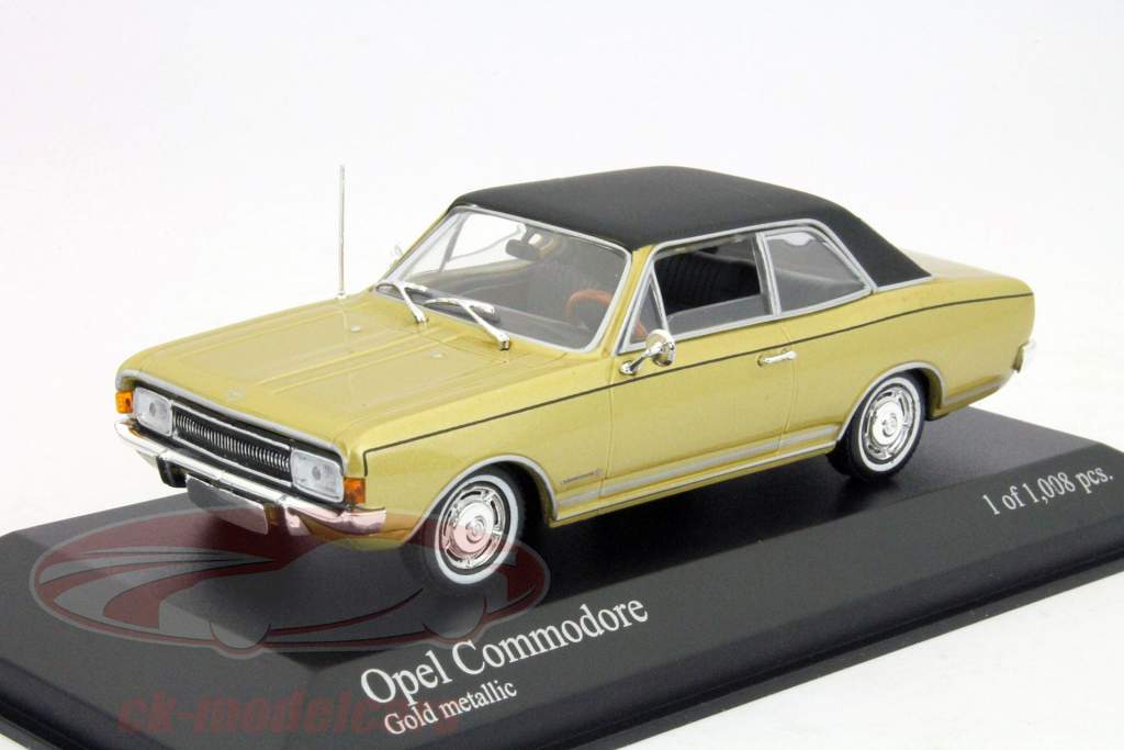 オペルコモドール1966ゴールドメタリック1：43ミニチャンプス