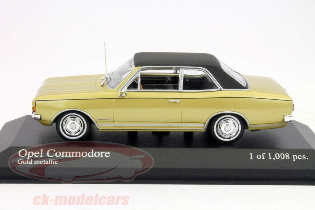 Opel Commodore A 1966 gold metallic 1:43 Minichamps
