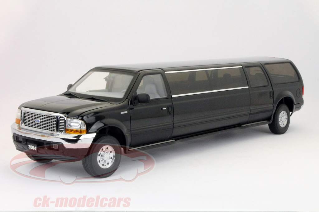 Ford Excursion Limousine 2002 black 1:18 SunStar
