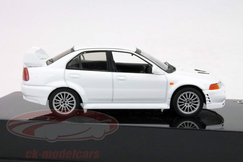 Mitsubishi Lancer Evo VI année 1999 blanc 1:43 Ixo