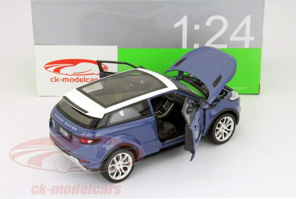 Land Rover Range Rover Evoque построен в 2011 году сине 1:24 Welly