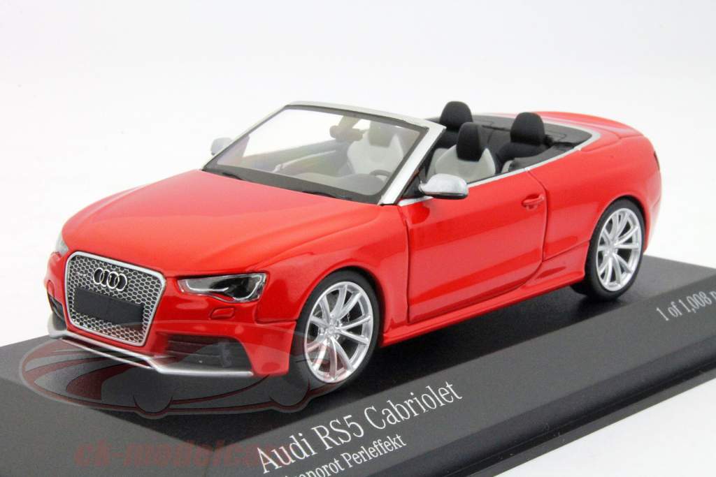 アウディRS5カブリオレ2012年ミサ赤1時43ミニチャンプス
