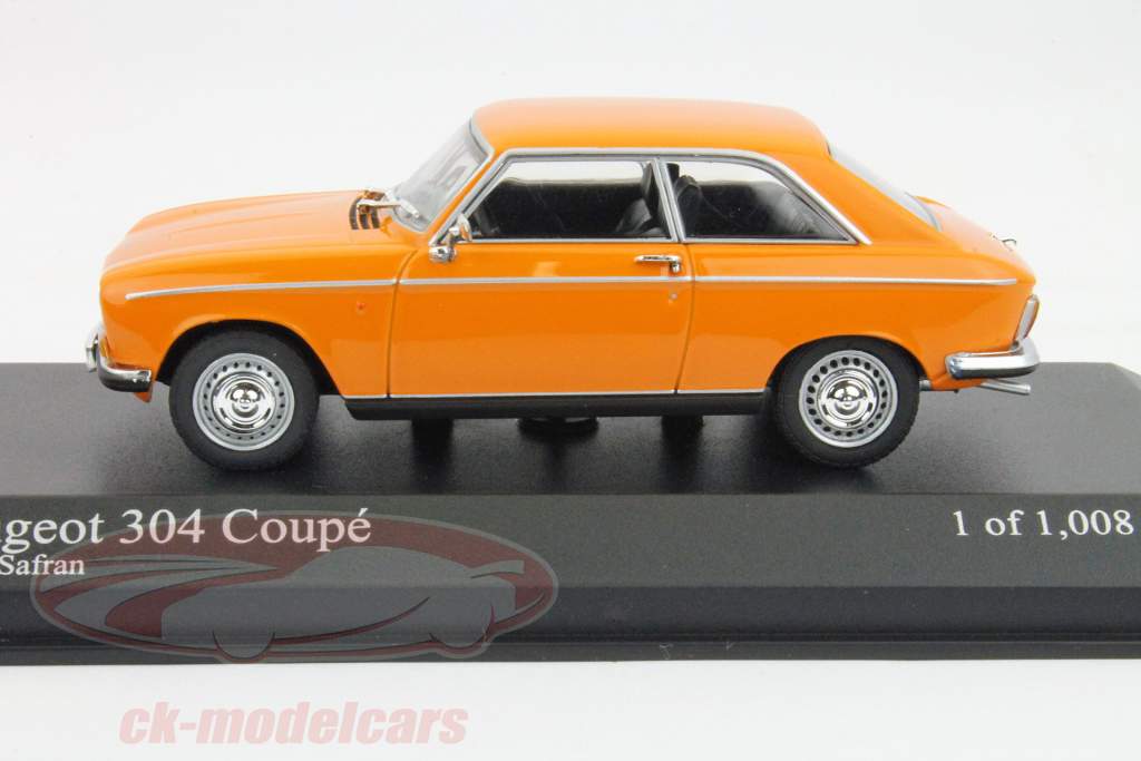 1972オレンジ1時43ミニチャンプスに建てプジョー304クーペ