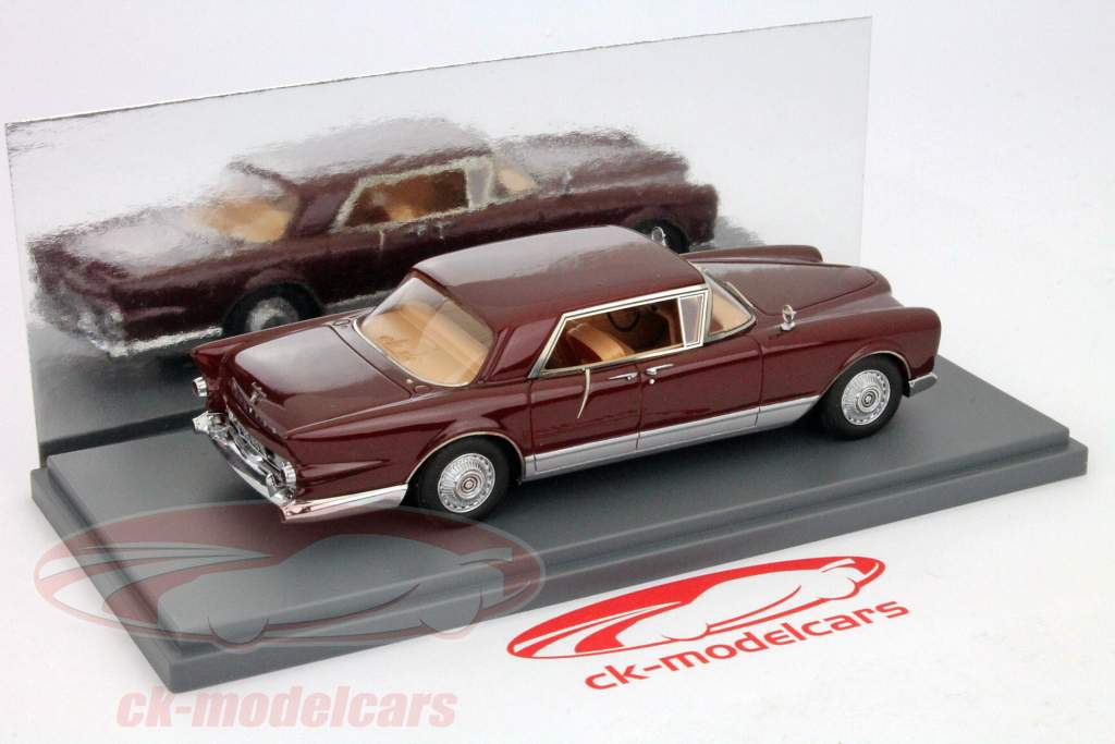 Facel Vega Excellence mørk rød / sølv 1:43 Neo
